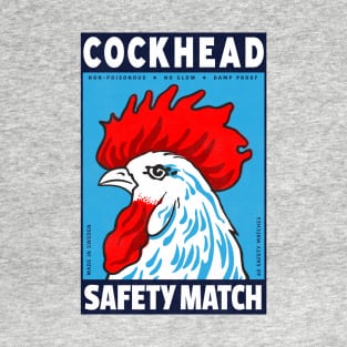 Cockhead Matchbox Label Retro Style #3 T-Shirt